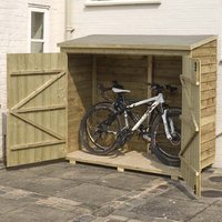 Omaha Wooden Garden Pent Bike Store In Natural