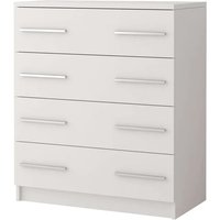 Oxnard Wooden Chest Of 4 Drawers In Matt White