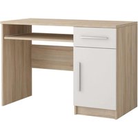 Oxnard Wooden Computer Desk With 1 Door 1 Drawer In Sonoma Oak