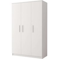 Oxnard Wooden Wardrobe With 3 Doors In Matt White
