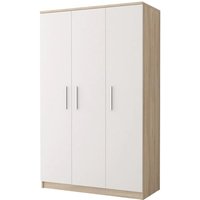 Oxnard Wooden Wardrobe With 3 Doors In Sonoma Oak