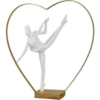 Pala Polyresin Figure Fancy Couple Sculpture In White And Gold