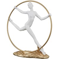 Pala Polyresin Figure Fancy Sculpture In White And Gold