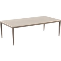 Palmerton Ceramic Rectangular Coffee Table In Matt Latte