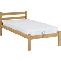 Pavia Wooden Single Bed In Natural Wax