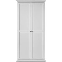 Paroya Wooden Wardrobe With 2 Doors In White