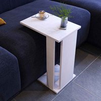 Pasific Wooden Side Table in White