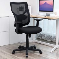 Perris Mesh Ergonomic Swivel Home And Office Chair In Black Perris Mesh Ergonomic Swivel Home And Office Chair In Black