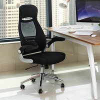 Perris Swivel Home And Office Chair With Headrest In Black Perris Swivel Home And Office Chair With Headrest In Black