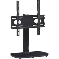 Perth 55'' Universal Swivel Table Top Wooden TV Stand - Black