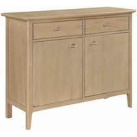 Petaluma Wooden Sideboard With 2 Doors 2 Drawers - Oak
