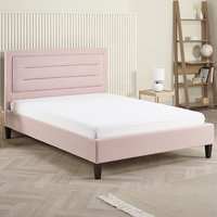 Picasso Fabric Double Bed In Pink