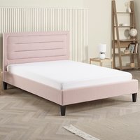 Picasso Fabric King Size Bed In Pink