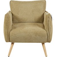 Picton Fabric 1 Seater Sofa - Olive Green