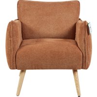 Picton Fabric 1 Seater Sofa - Rust