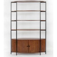 Plano Wooden Bookcase With 4 Shelves In Walnut