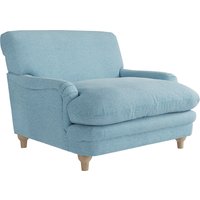 Plumpton Fabric Armchair In Duck Egg Blue