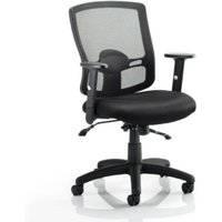 Portland II Black Back Office Chair With Black Seat