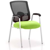 Portland Straight Leg Visitor Chair With Myrrh Green Seat