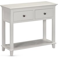 Prague Wooden Console Table With 2 Drawers - Truffle