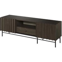 Prato Wooden TV Stand With 2 Doors 1 Drawer In Portland Ash