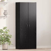 Quilcene 153cm Wooden Office Cabinet In Black Oak