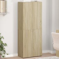 Quilcene 153cm Wooden Office Cabinet In Sonoma Oak