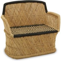 Radford Kids Bamboo 2 Seater Sofa In Natural And Black
