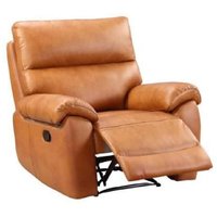 Radford Leather Recliner 1 Seater Sofa In Tan