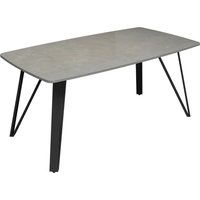 Raleigh Sintered Stone Ceramic Coffee Table In Gloss Grey