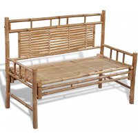 Ramie Wooden Bamboo Garden Seating Bench In Natural