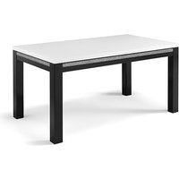 Regal Dining Table In Gloss Black And White With Cromo Details