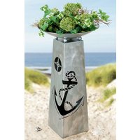 Renee Metal Anchor Design Bowl Stand In Silver