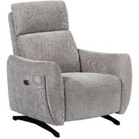 Revere Fabric Electric Recliner 1 Seater Sofa In Natural