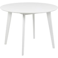 Riga Wooden Dining Table Round In White