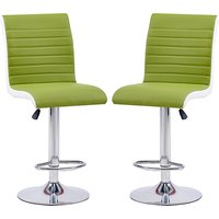 Furniture in Fashion Enjoy 61% discount on a pair of Ritz lime green and white bar stools