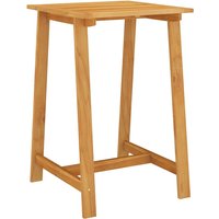 Roslyn Square Wooden Garden Bar Table In Natural