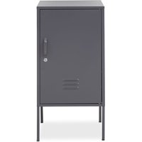 Rumi Metal Locker Storage Cabinet With 1 Door In Grey