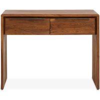 Saki Sheesham Wood Console Table With 2 Doors In Acacia