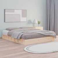 Salus Solid Pinewood Super King Size Bed In Natural