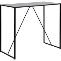 Salvo Wooden Rectangular Bar Table In Ash Black