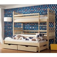 Sarnia Wooden Bunk Bed Bonnell Mattress And Trundle In Pine