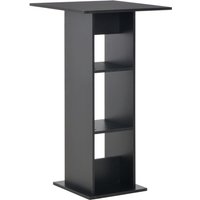 Sasha Square Wooden Bar Table In Black