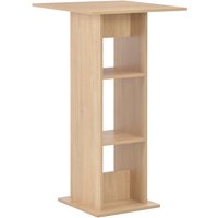 Sasha Square Wooden Bar Table In Oak