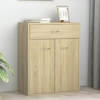 Sassy Wooden Sideboard With 2 Doors 1 Drawer In Sonoma Oak
