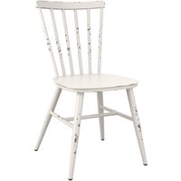 Selden Outdoor Aluminium Side Chairs In Retro White