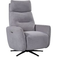 Seneca Fabric Electric Recliner Chair In Pewter