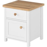 Sevilla Kids Wooden Bedside Cabinet In Matt White