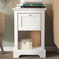 Shelby Wooden Lamp Table In White