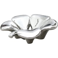 Shotwell Ceramic Clover Tray In Silver